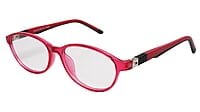 Soigné Kids&Teens Oval Spectacle Frame.Red&Black.(10-14)Y-Unisex