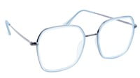 Unisex Oversized Spectacle Frame. Blue & Grey Color Composite Frame
