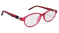 Soigné Kids&Teens Oval Spectacle Frame.Red&Black.(10-14)Y-Unisex