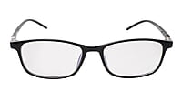 Soigné Unisex Large Rectangular Spectacle.Matte Black Color Frame