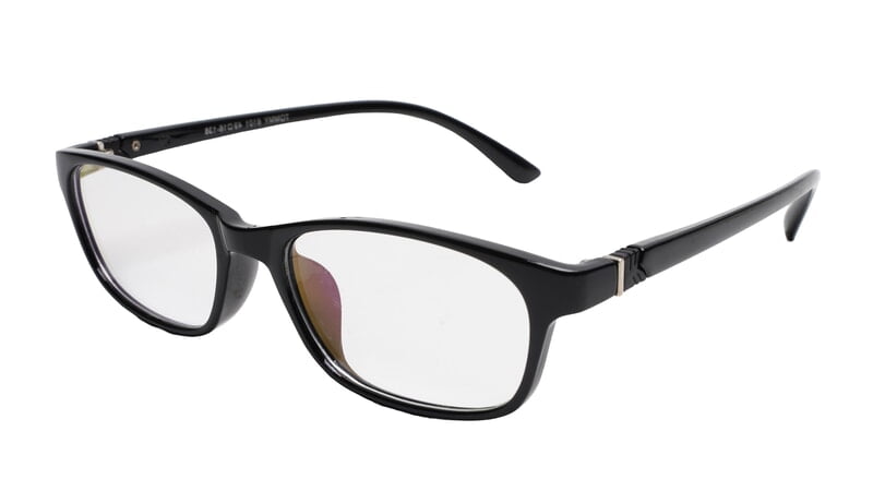 Soigné Kids&Teens Rectangular Spectacle Frame.Glossy Black.(11-15)Y-Unisex