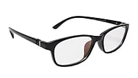Soigné Kids&Teens Rectangular Spectacle Frame.Glossy Black.(11-15)Y-Unisex
