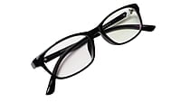 Soigné Kids&Teens Rectangular Spectacle Frame.Gloss Black.(11-15)Y-Unisex