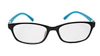 Soigné Kids&Teens Rectangular Spectacle Frame.Black&Blue.(11-15)Y-Unisex