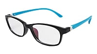 Soigné Kids&Teens Rectangular Spectacle Frame.Black&Blue.(11-15)Y-Unisex