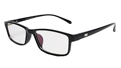 Soigné Kids&Teens Rectangular Spectacle Frame.Glossy Black Frame.(11-15)Y-Unisex