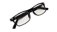 Soigné Kids&Teens Rectangular Medium Spectacle Frame.Gloss Black.(11-15)Y-Unisex
