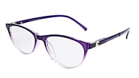 Soigné Female Cat Eye Spectacle Frames.Purple&Transparent-Large Soigné Female Cat Eye Spectacle Frames.Purple&Transparent-Large
