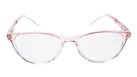 Soigné Female Cat Eye Spectacle Frames.Pink&Transparent-Large Soigné Female Cat Eye Spectacle Frames.Pink&Transparent-Large