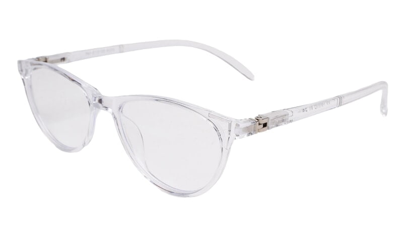 Soigné Female Cat Eye Spectacle Frames.Transparent-Large