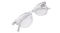 Soigné Female Cat Eye Spectacle Frames.Transparent-Large