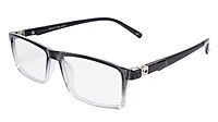 Soigné Unisex Rectangular Spectacle Frame.Black&Transparent-Large
