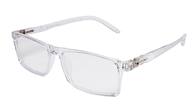 Soigné Unisex Rectangular Spectacle Frame.Transparent Frame-Large Soigné Unisex Rectangular Spectacle Frame.Transparent Frame-Large