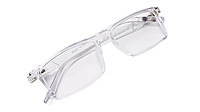 Soigné Unisex Rectangular Spectacle Frame.Transparent Frame-Large