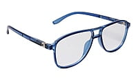 Soigné Unisex Aviator Spectacle Frame.Blue-Large