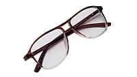 Soigné Unisex Aviator Spectacle Frame.Brown&Transparent-Large