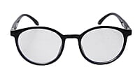 Soigné Unisex Medium Round Spectacle Frame.Glossy Black