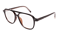 Soigné Unisex Large Square Spectacle Frame.Brown