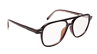 Soigné Unisex Large Square Spectacle Frame.Brown