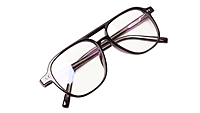 Soigné Unisex Large Square Spectacle Frame.Brown