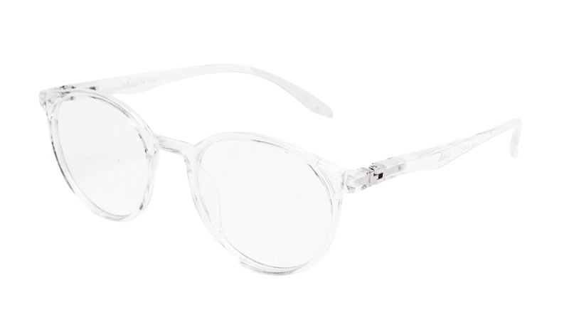 Soigné Unisex Medium Round Spectacle Frame.Transparent Frame