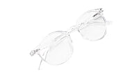 Soigné Unisex Medium Round Spectacle Frame.Transparent Frame