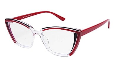 Soigné Female Large Cat Eye Spectacle Frame.Multicolor