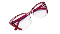 Soigné Female Large Cat Eye Spectacle Frame.Multicolor