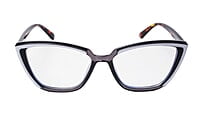 Soigné Female Large Cat Eye Spectacle Frame.Multicolor Frame