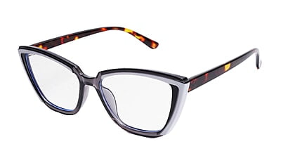 Soigné Female Large Cat Eye Spectacle Frame.Multicolor Frame
