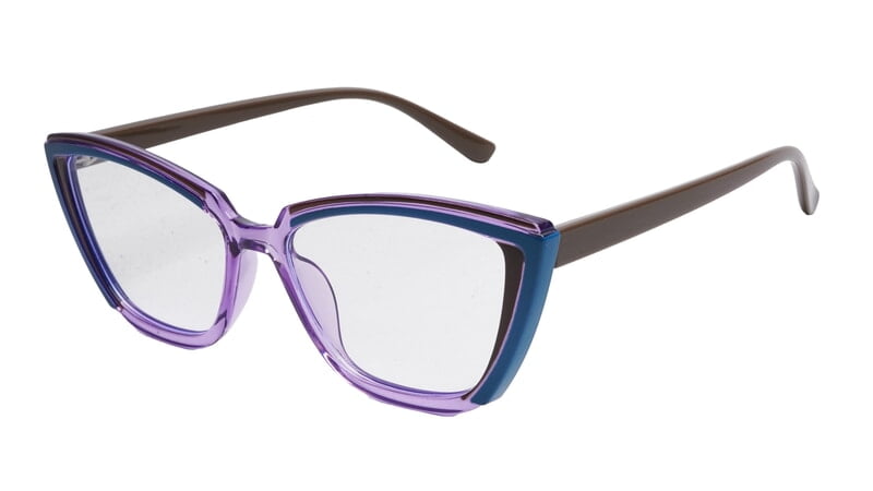 Soigné Female Large Cat Eye Spectacle Frame.Multi Color