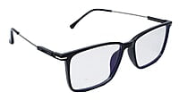 Soigné Unisex Rectangular Spectacle Frame.Black&Silver-Large