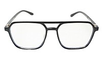 Soigné Unisex Oversized Square Spectacle Frame.Black Color
