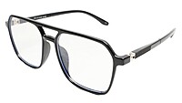 Soigné Unisex Oversized Square Spectacle Frame.Black Color