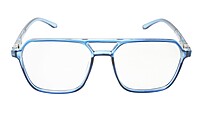 Soigné Unisex Oversized Square Spectacle Frame.Dark Blue