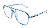 Soigné Unisex Oversized Square Spectacle Frame.Dark Blue