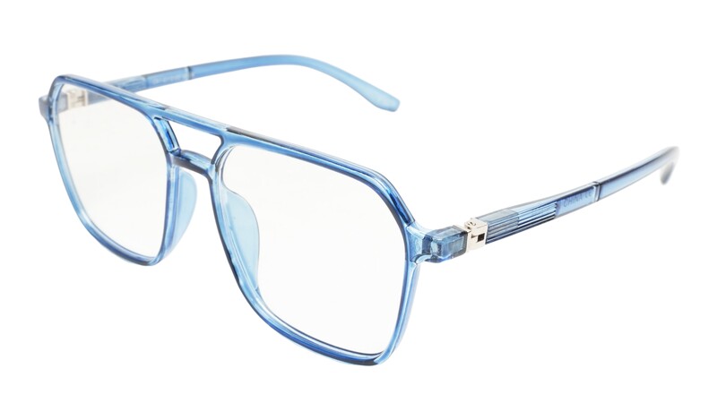 Soigné Unisex Oversized Square Spectacle Frame.Dark Blue
