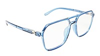 Soigné Unisex Oversized Square Spectacle Frame.Dark Blue