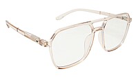Soigné Unisex Oversized Square Spectacle Frame.Light Brown Soigné Unisex Oversized Square Spectacle Frame.Light Brown