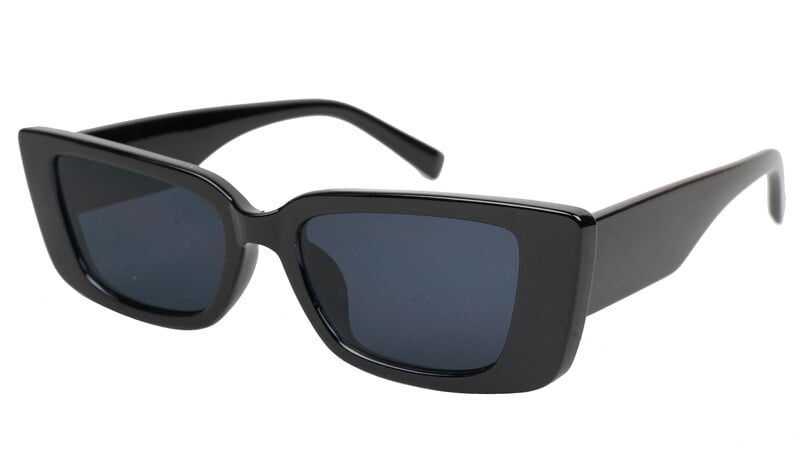 Female Large Rectangular Sunglasses. Black Frame Female Large Rectangular Sunglasses. Black Frame