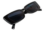 Female Large Rectangular Sunglasses. Black Frame Female Large Rectangular Sunglasses. Black Frame