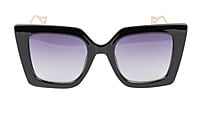 Female Oversized Thick Square Sunglasses. Black Rim Female Oversized Thick Square Sunglasses. Black Rim