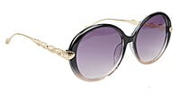 Female Oversized Round Sunglasses. Multi Color Rim Female Oversized Round Sunglasses. Multi Color Rim