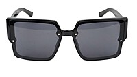 Female Oversized Square Sunglasses. Glossy Black Frame Female Oversized Square Sunglasses. Glossy Black Frame