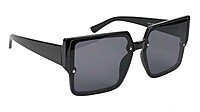 Female Oversized Square Sunglasses. Glossy Black Frame Female Oversized Square Sunglasses. Glossy Black Frame