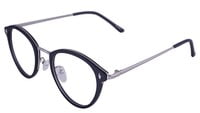 Round Large Spectacle Frame For Boys &Girls. Matte Black Color Rim.