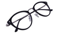 Round Large Spectacle Frame For Boys &Girls. Matte Black Color Rim.