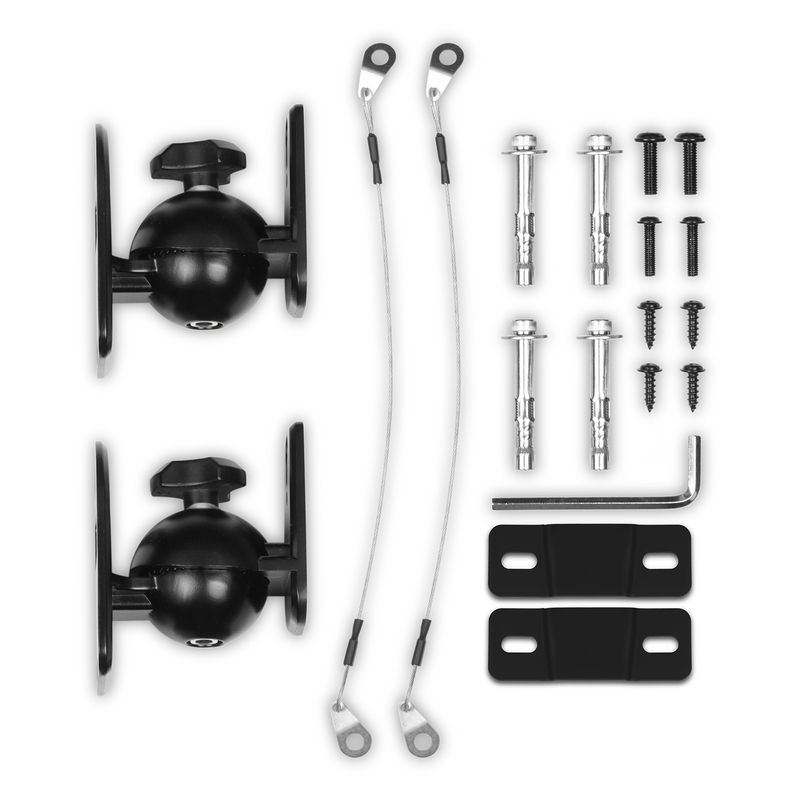 DS-15WM Zinc Alloy Wall Mount Speaker Upto 15kg load Hanger for Sound Box Audio Speaker(2 PCS)