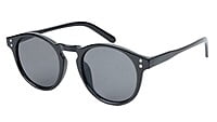 Unisex Medium Round Sunglass. Black Frame. Unisex Medium Round Sunglass. Black Frame.