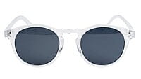 Unisex Medium Round Sunglass. Transparent Frame. Unisex Medium Round Sunglass. Transparent Frame.